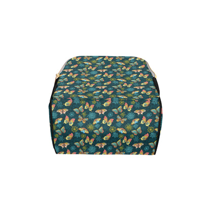Butterfly Hand Draw Print Pattern Diaper Bag Backpack