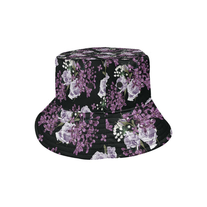 Lilac Pattern Print Design LI04 Unisex Bucket Hat