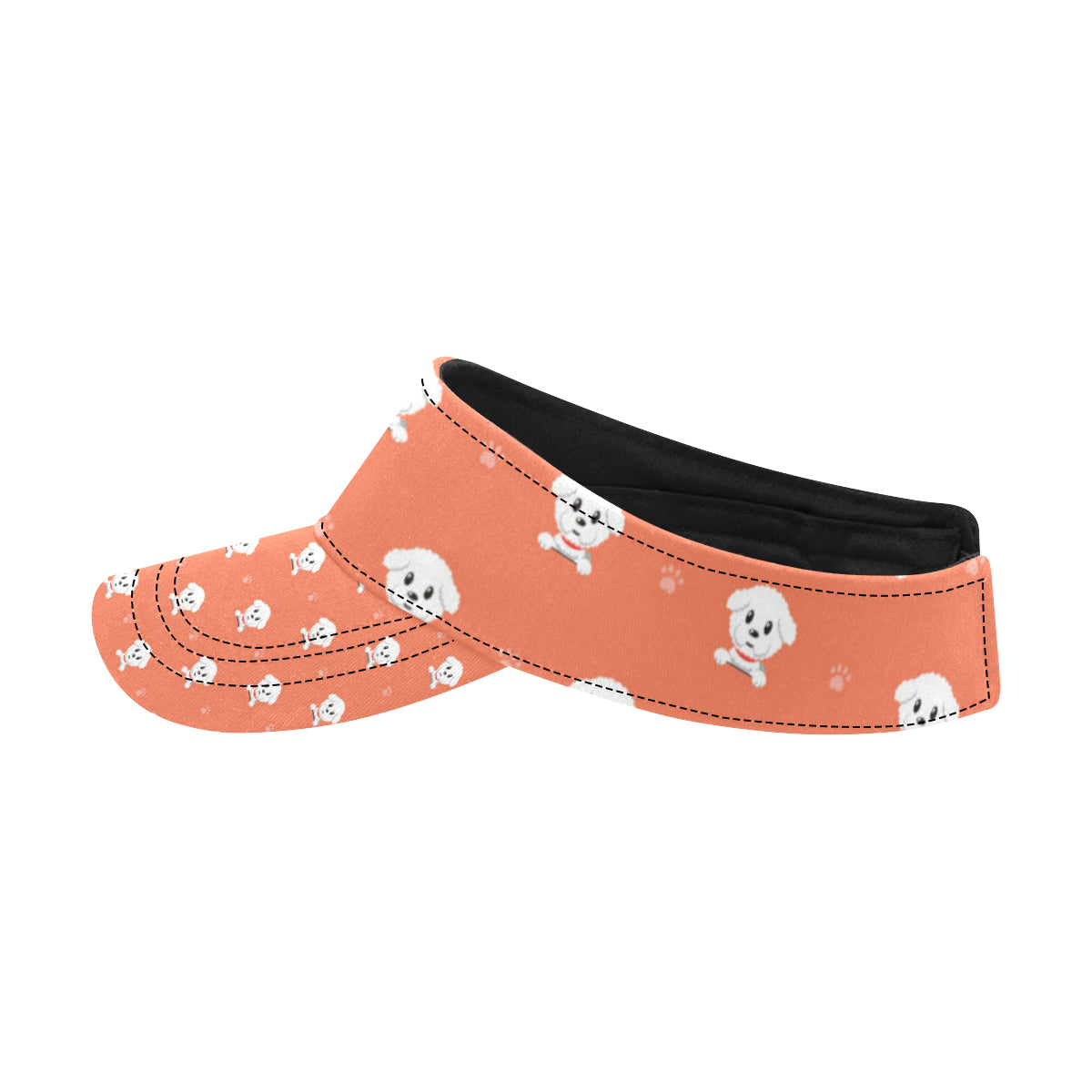 Bichons Frise Pattern Print Design 02 Unisex Sun Visor