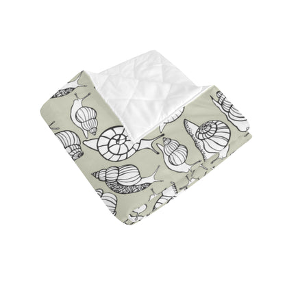 Snail Pattern Print Design 03 Premium Quilt