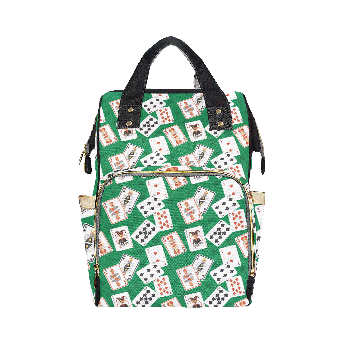 Poker Cards Pattern Print Design A03 Diaper Bag Backpack