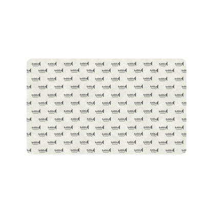 Trumpet Pattern Themed Print Rubber Doormat