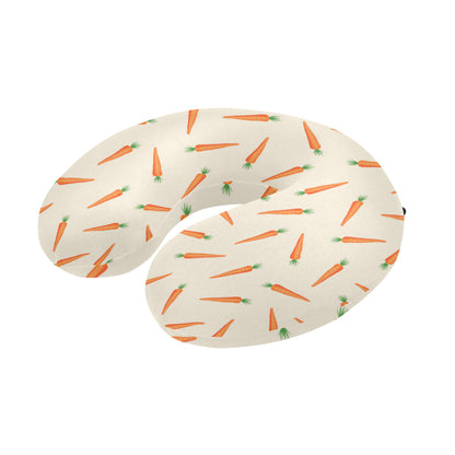 Carrot Pattern Print Design 07 U-Shaped Travel Neck Pillow