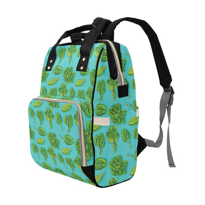 Spinach Print Design LKS301 Diaper Bag Backpack