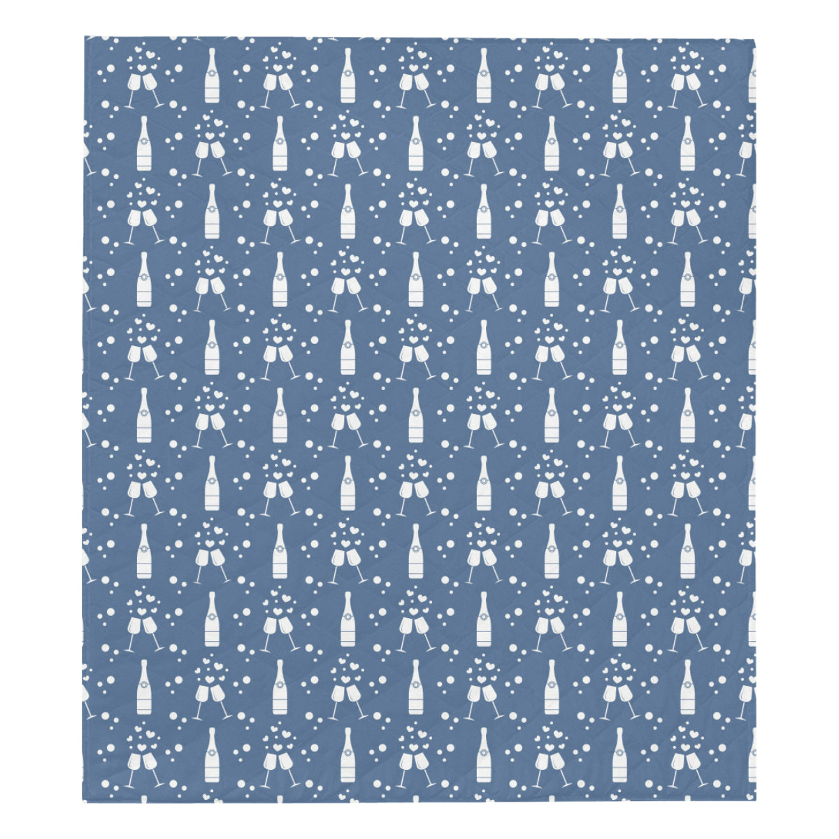 Champagne Pattern Print Design 05 Premium Quilt