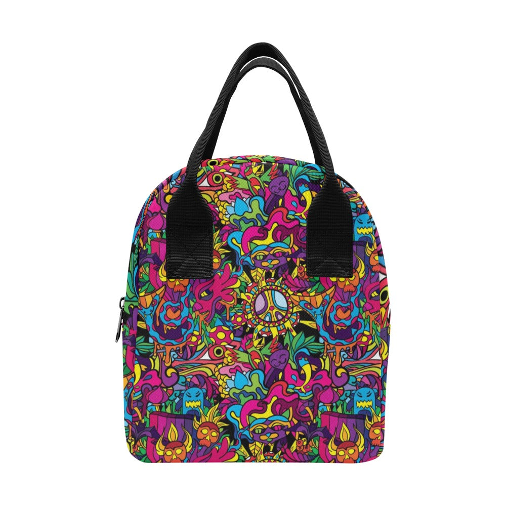 Trippy Print Design LKS304 Insulated Lunch Bag