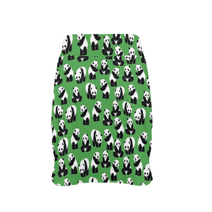 Panda Bear Pattern Themed Print 17" Golf & Pickleball Skort with Pockets