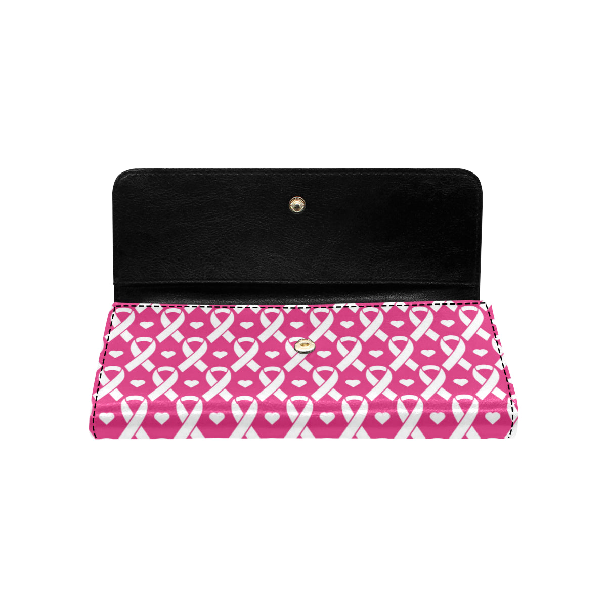 Breast cancer Pattern Print Design 05 Women's Trifold Wallet