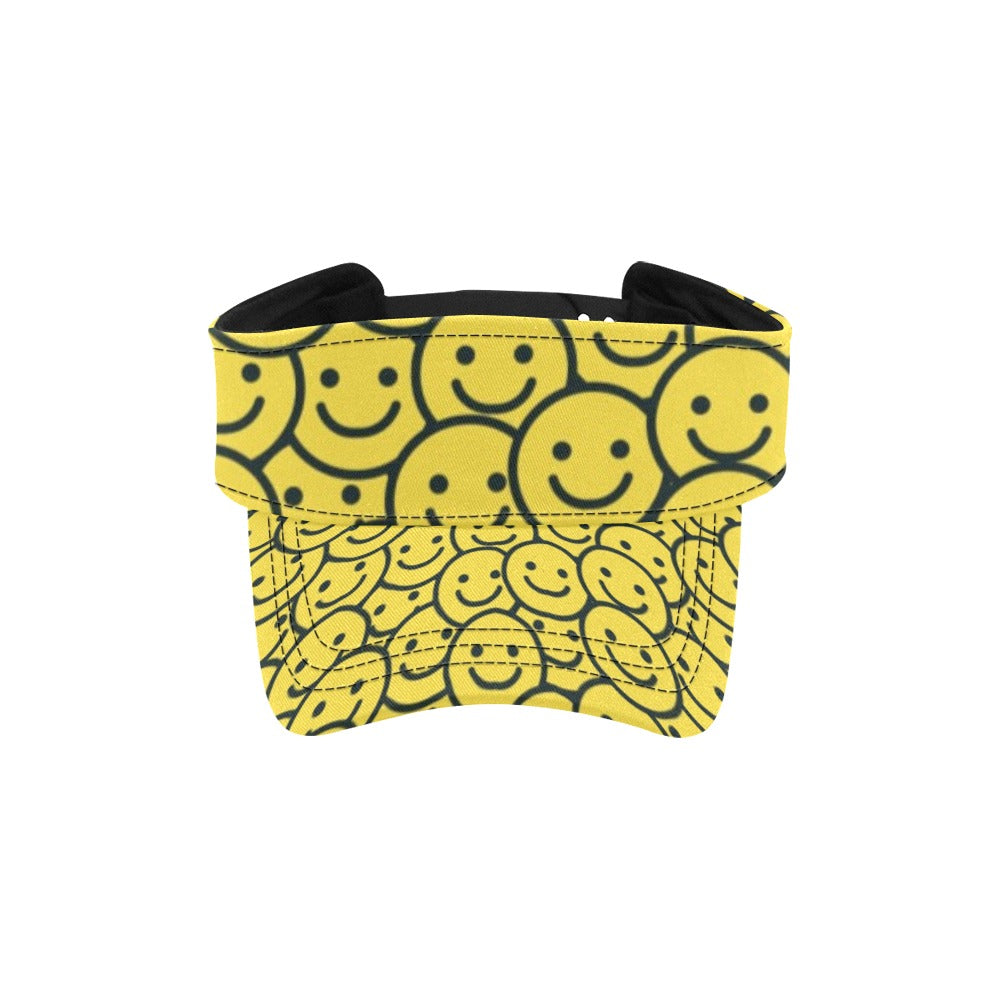 Smiley Face Emoji Print Design LKS302 Unisex Sun Visor