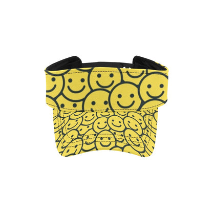 Smiley Face Emoji Print Design LKS302 Unisex Sun Visor