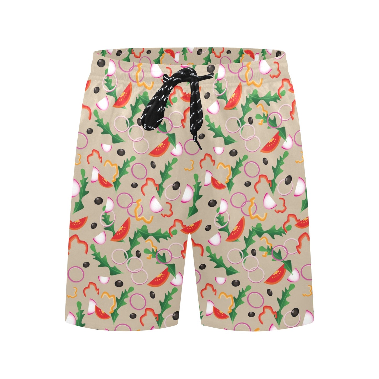 Salad Print Design LKS303 Men's Swim Trunks Beach Shorts