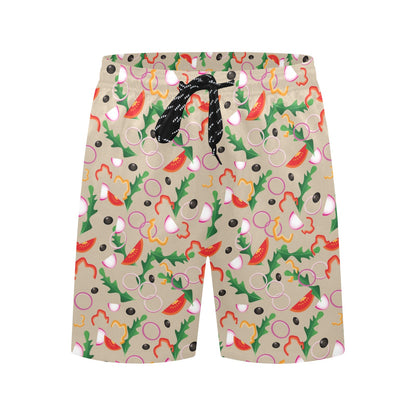 Salad Print Design LKS303 Men's Swim Trunks Beach Shorts