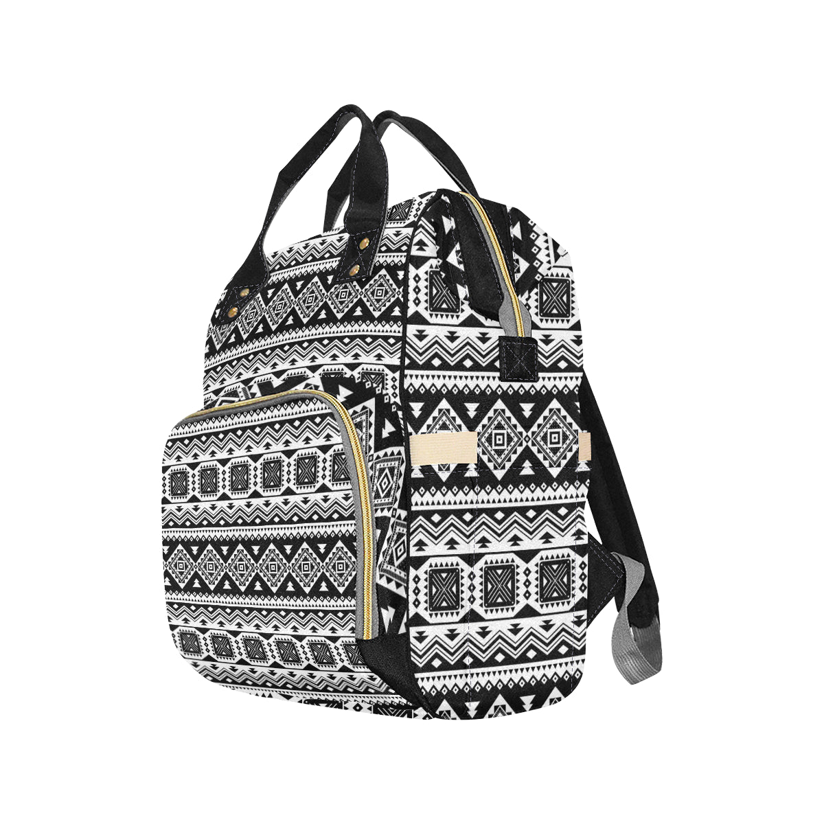 Aztec Pattern Print Design 08 Diaper Bag Backpack