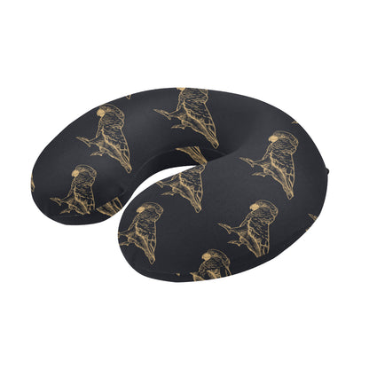Parakeet Pattern Print Design A04 U-Shaped Travel Neck Pillow