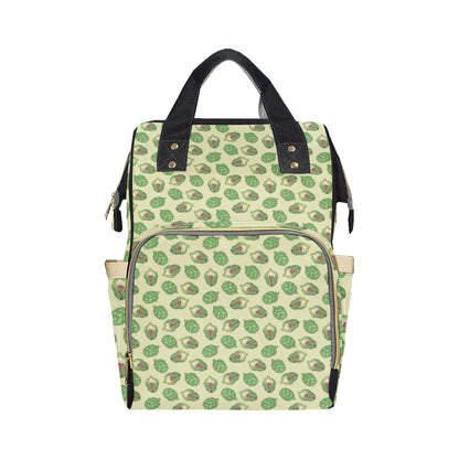 Artichoke Pattern Print Design 03 Diaper Bag Backpack