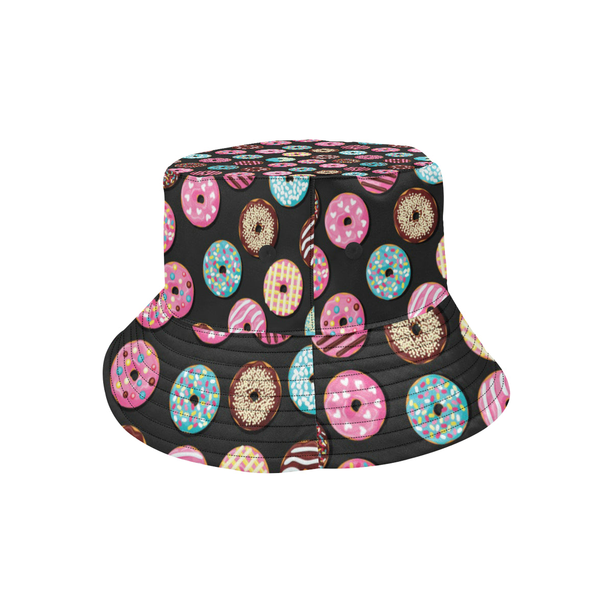 Donut Pattern Print Design DN02 Unisex Bucket Hat