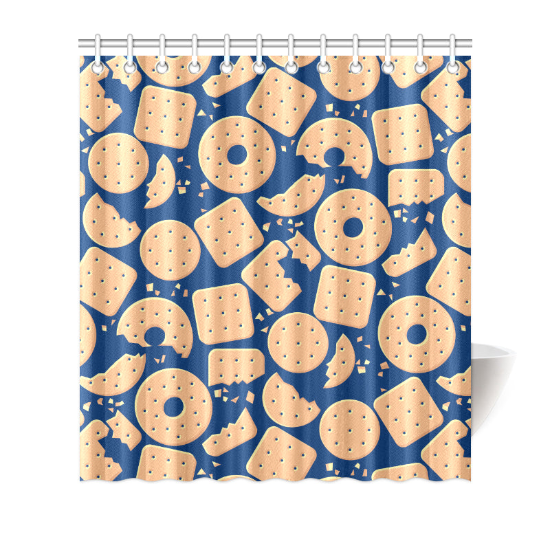 Cracker Pattern Print Design 03 Shower Curtain