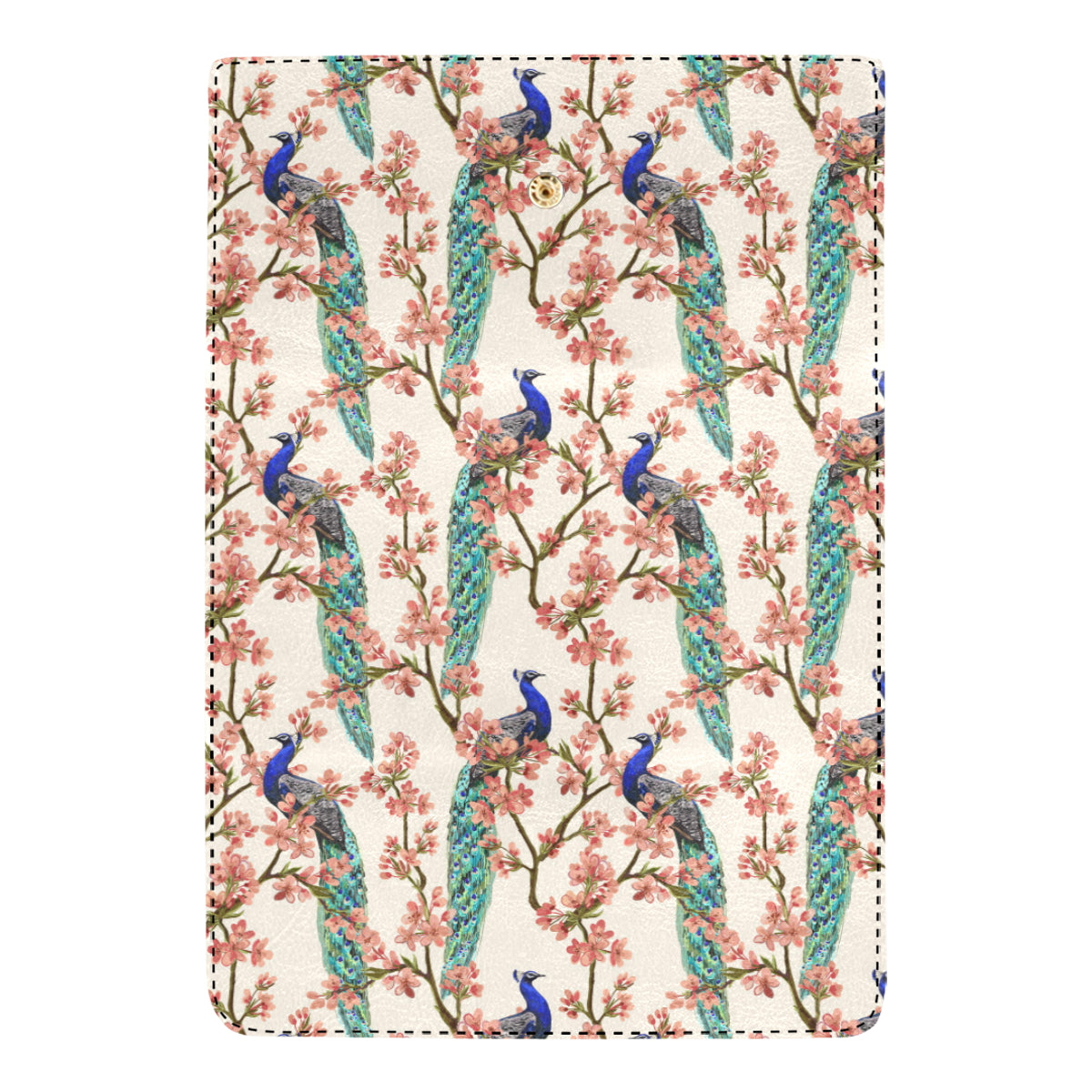 Cherry Blossom Peacock Women's Trifold Wallet
