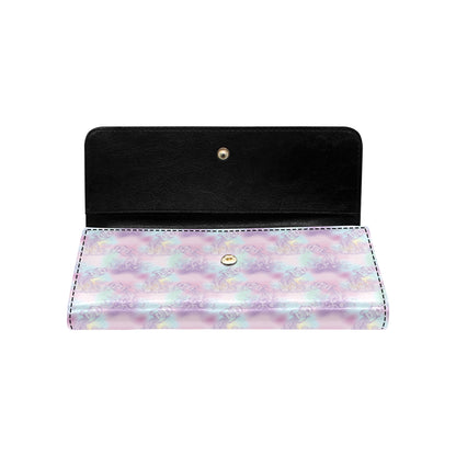 Aquarius Zodiac Pattern Print Design 01 Women's Trifold Wallet