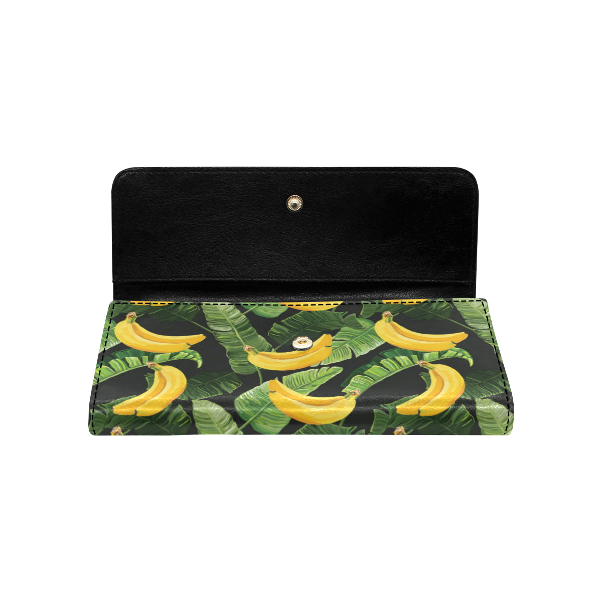 Banana Pattern Print Design BA01 Women's Trifold Wallet