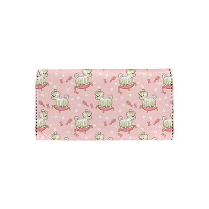 Bichons Frise Pattern Print Design 01 Women's Trifold Wallet
