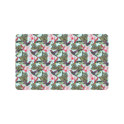 Hummingbird Cute Themed Print Rubber Doormat