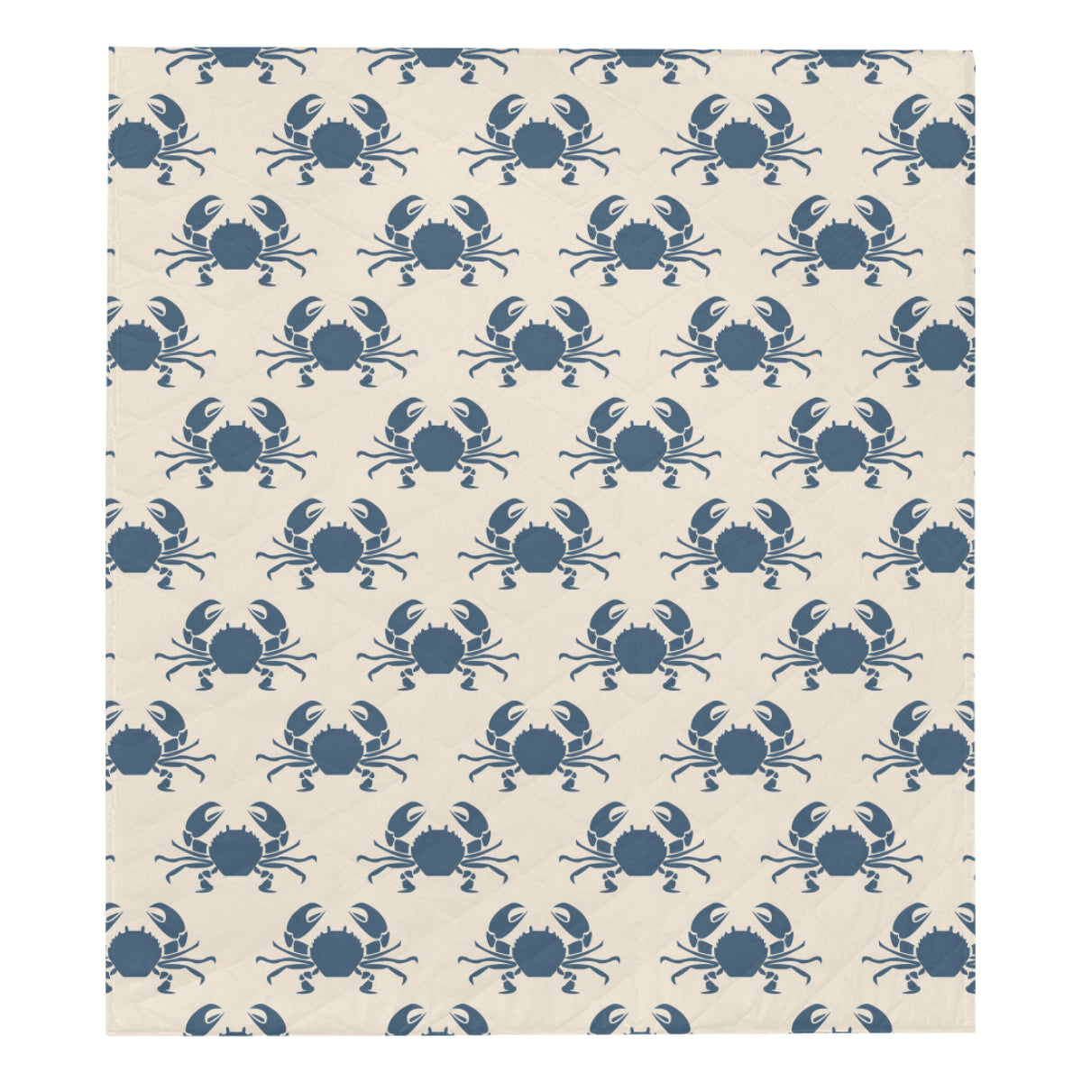 Crab Pattern Print Design 02 Premium Quilt