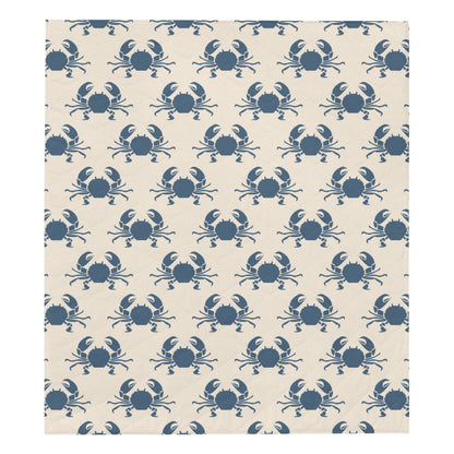 Crab Pattern Print Design 02 Premium Quilt