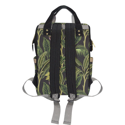 Banana Leaf Pattern Print Design BL04 Diaper Bag Backpack