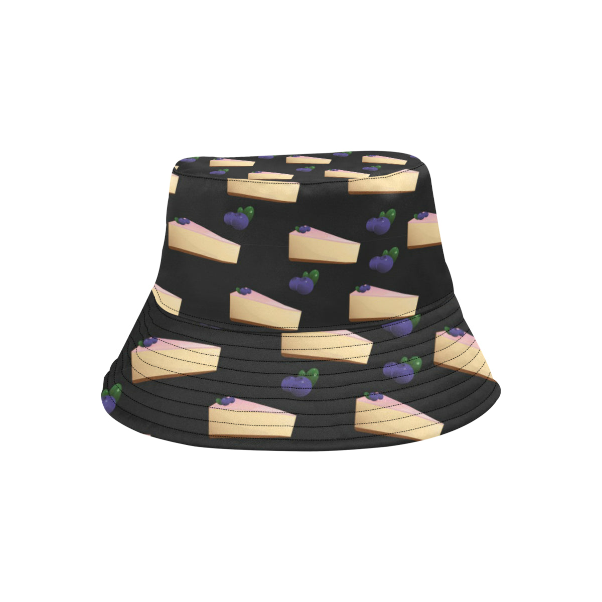 Cheesecake blueberry Pattern Print Design CK01 Unisex Bucket Hat
