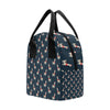 Llama with Polka Dot Themed Print Insulated Lunch Bag