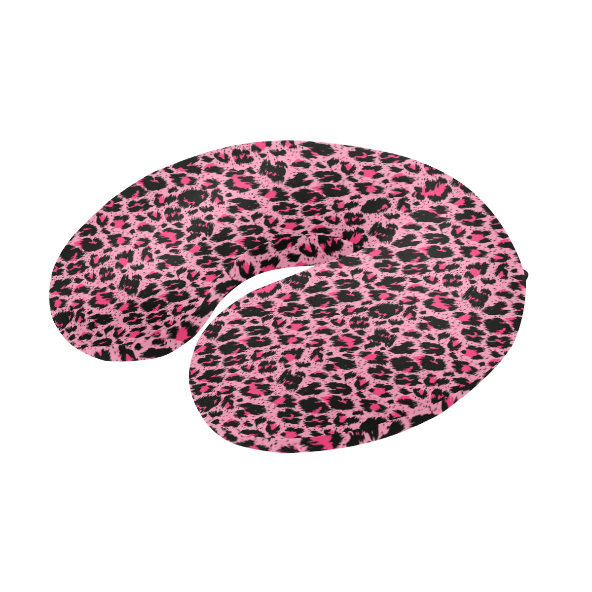 Cheetah Pink Pattern Print Design 01 U-Shaped Travel Neck Pillow