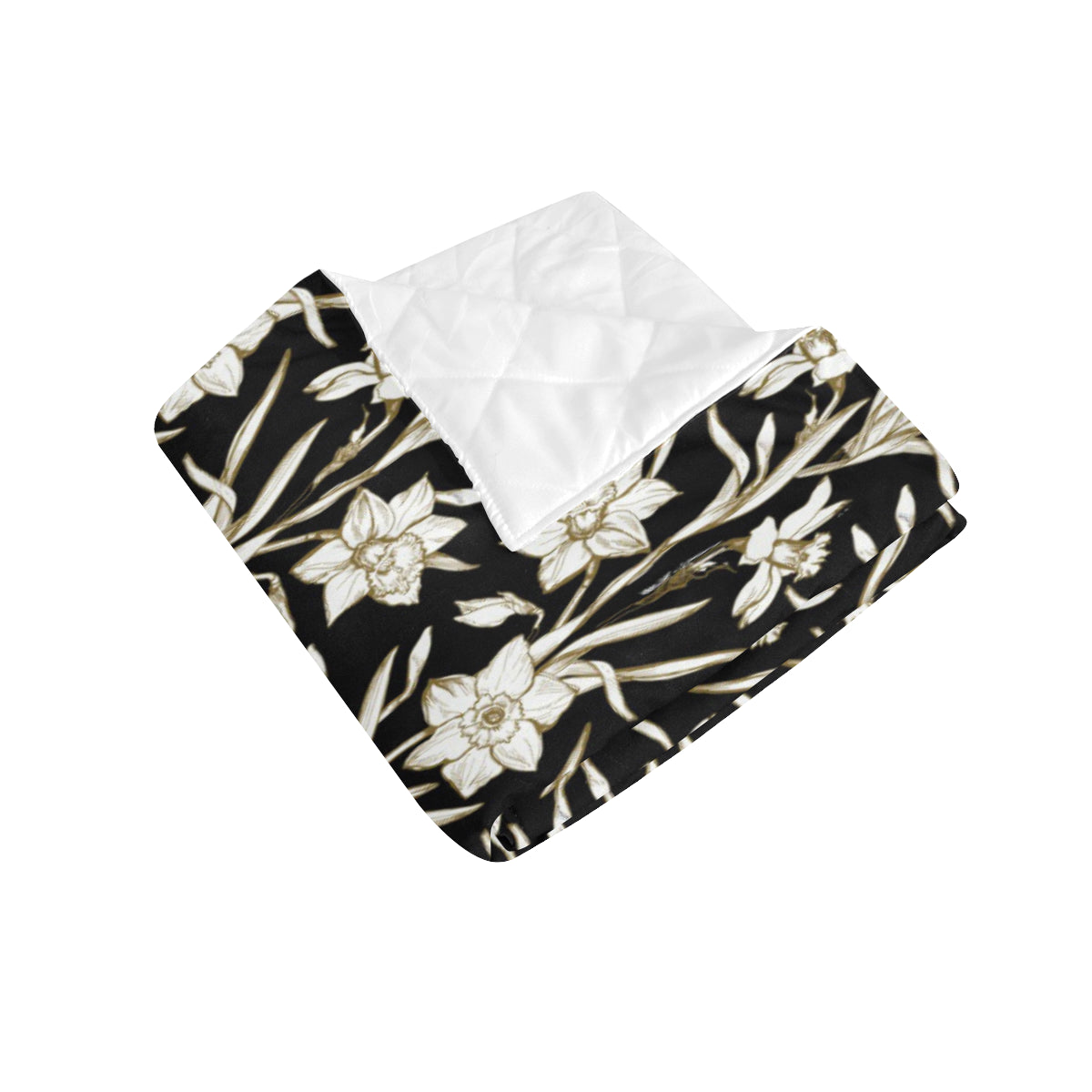 Daffodils Pattern Print Design DF06 Premium Quilt