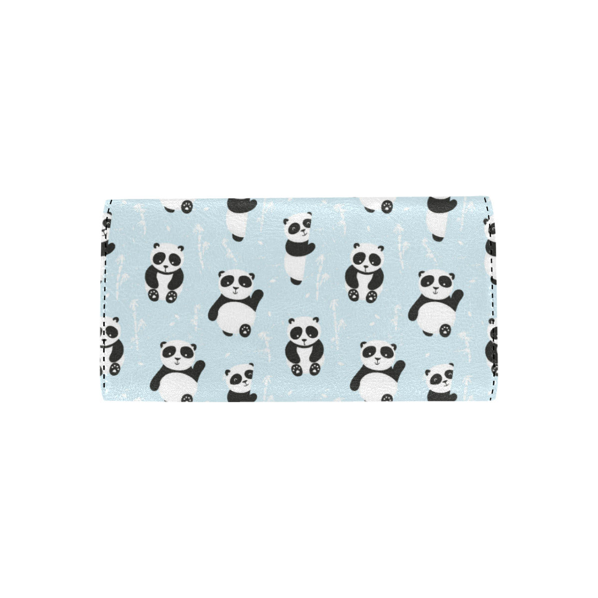 Panda Pattern Print Design A01 Women's Trifold Wallet