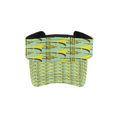 Trumpet Vintage Design Print Unisex Sun Visor