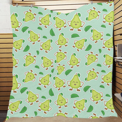 Avocado Pattern Print Design AC011 Premium Quilt