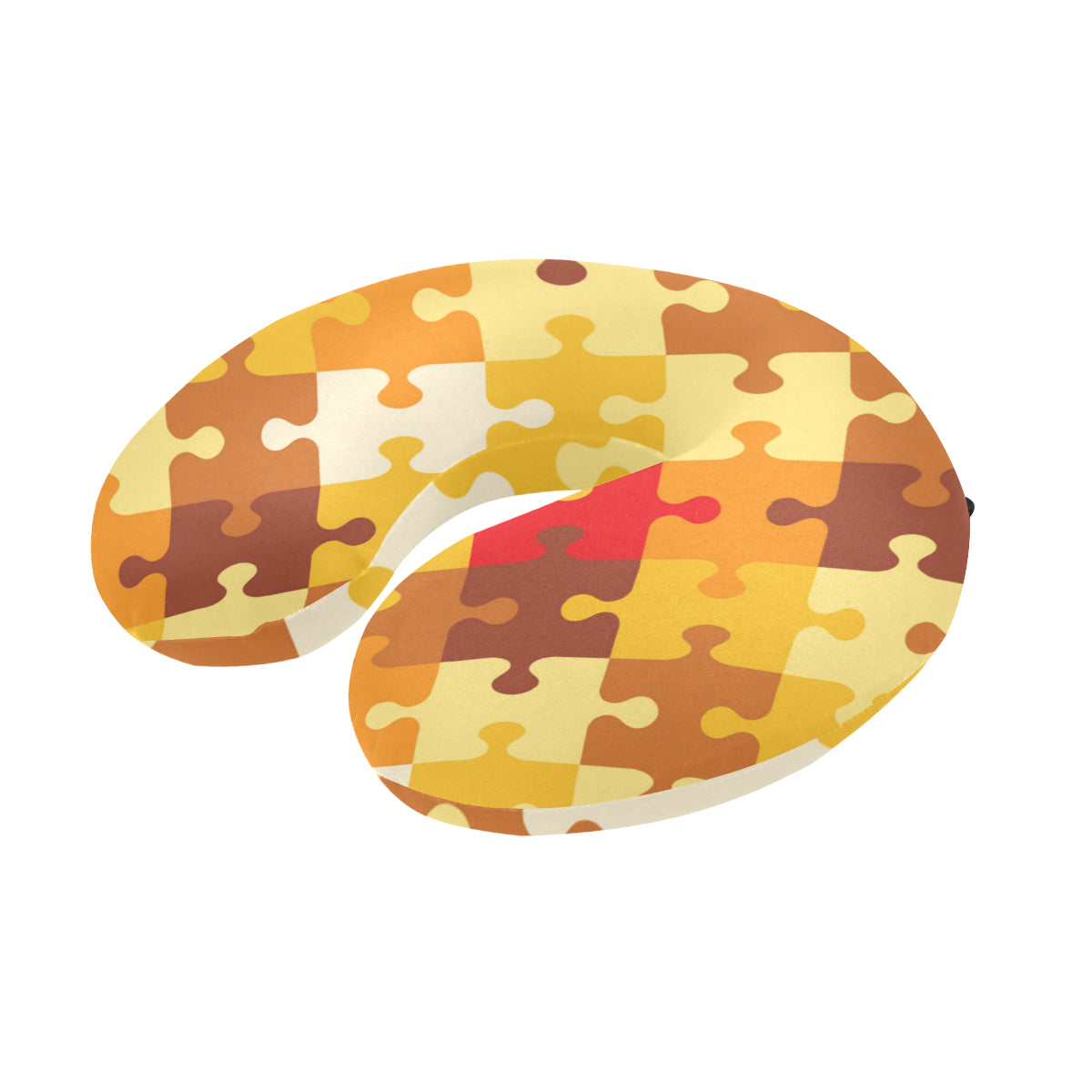 Puzzle Pattern Print Design A01 U-Shaped Travel Neck Pillow