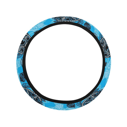 Tribal Pattern Print Design LKS307 Steering Wheel Cover with Elastic Edge