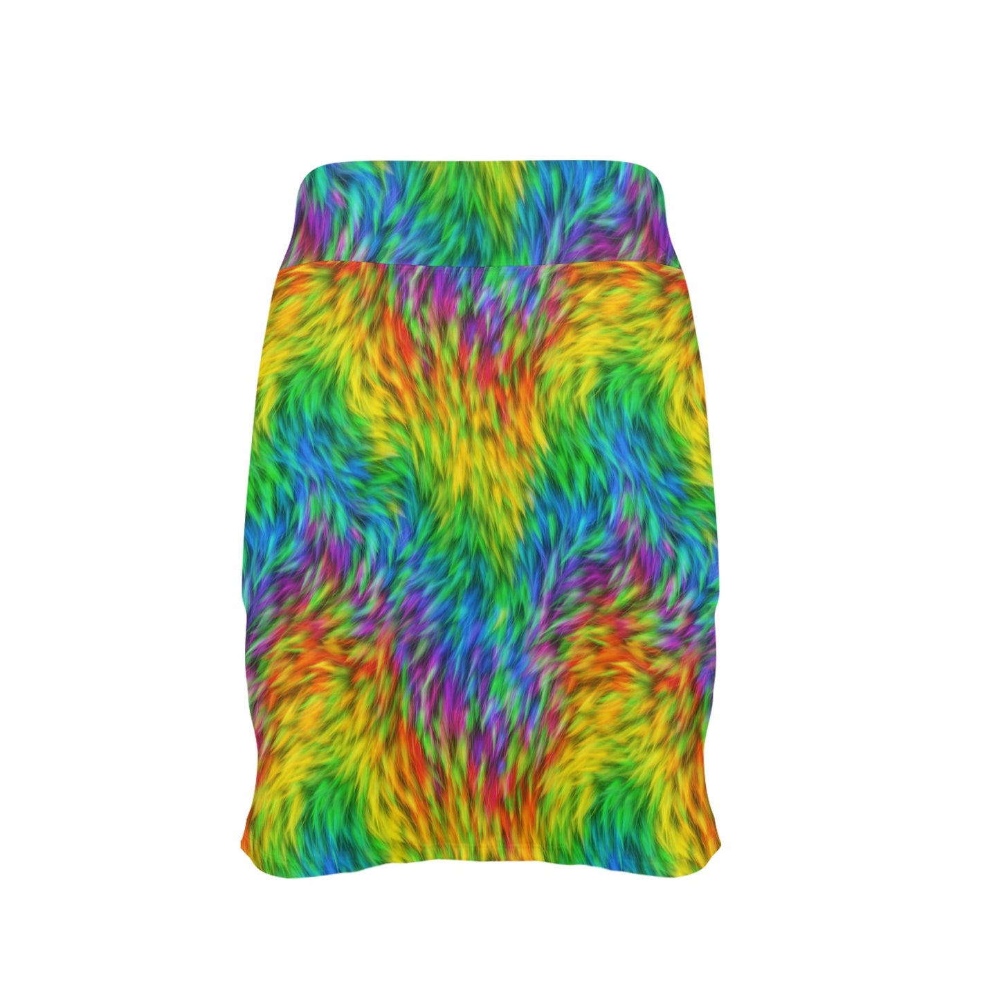 Rainbow Fur Design Print 17" Golf & Pickleball Skort with Pockets