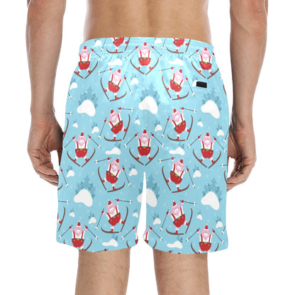Ski Print Design LKS309 Men's Swim Trunks Beach Shorts