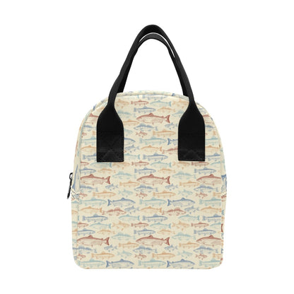Salmon Fish Print Design LKS302 Insulated Lunch Bag