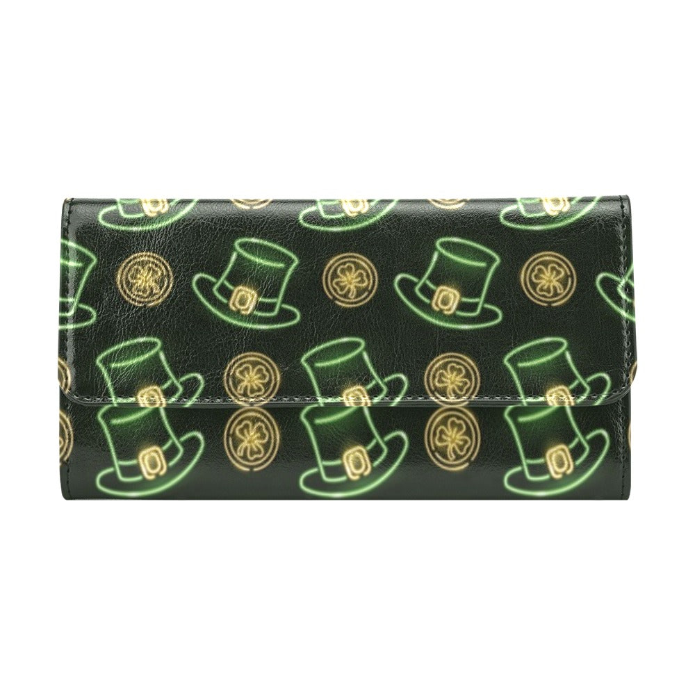 St Patricks Day Print Design LKS308 Women's Trifold Wallet