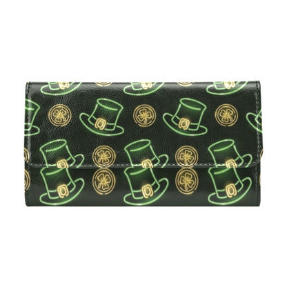 St Patricks Day Print Design LKS308 Women's Trifold Wallet