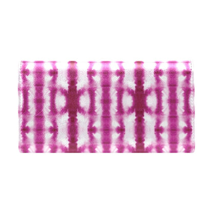 Tie Dye Dark Pink Print Design LKS303 Women's Trifold Wallet