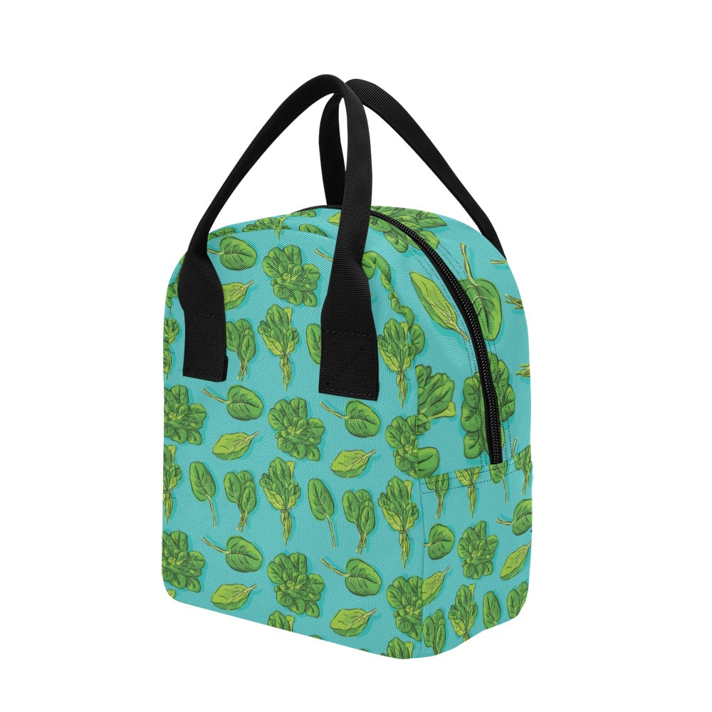Spinach Print Design LKS301 Insulated Lunch Bag