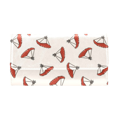 Skydiver Print Design LKS302 Women's Trifold Wallet