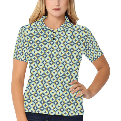 Swedish Design Pattern Women's Polo Shirt