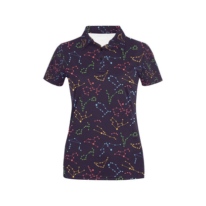 Zodiac Print Design LKS301 Women's Polo Shirt