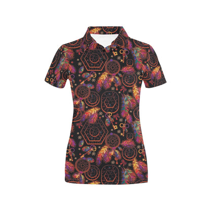 Dream catcher native american Women's Polo Shirt