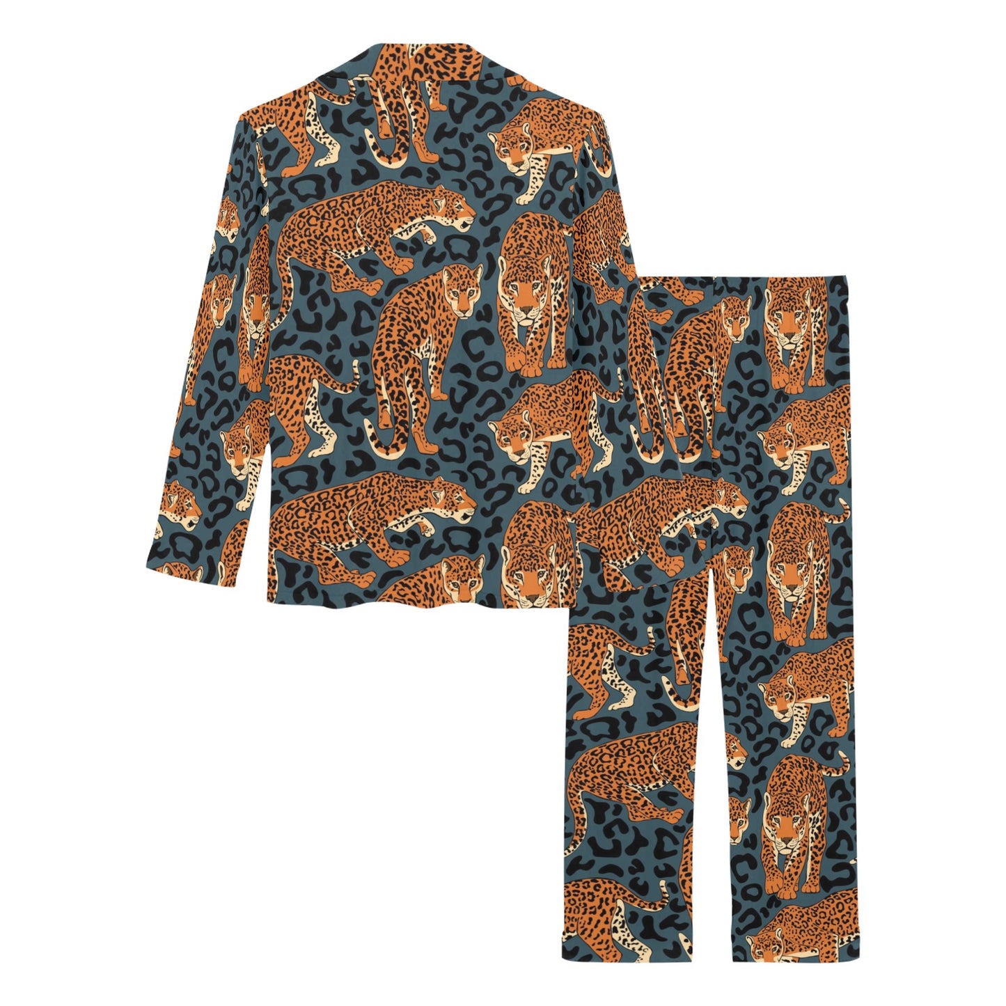 Jaguar Pattern Print Design 04 Women's Long Pajama Set